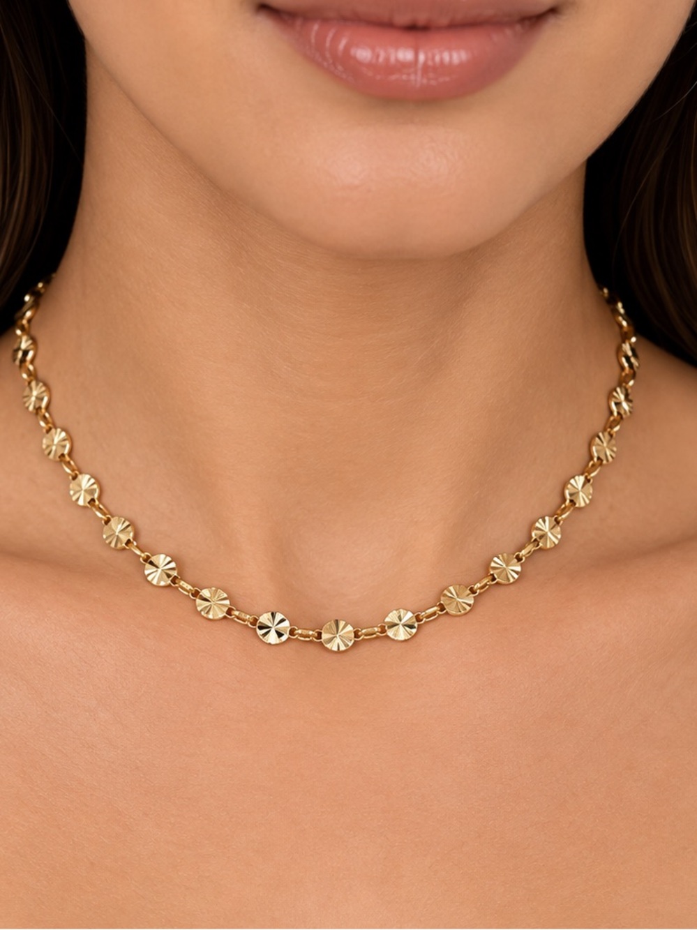 Oshena Designer‎ Beachwear mariner link Gold Necklace UNISEX